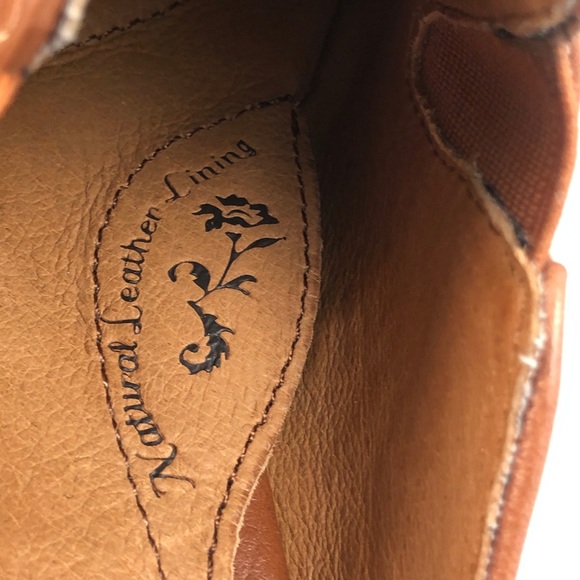 Sofft Brown Leather Clogs Mules with Wedge Heel 7W - Picture 7 of 10